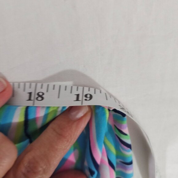 Lilly Pulitzer XS Floral Tropical LS Blouse Womens 100% Polyester Bright Pink Bl - Picture 7 of 7